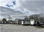 A gravel road leading to RV sites - thumbnail