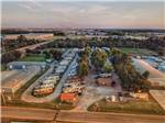 View larger image of An aerial view of the campsites at COUNCIL ROAD RV PARK image #1