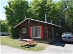 Cabin 101 and a picnic table at GLENVIEW COTTAGES & RV PARK - thumbnail