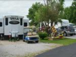 RVs in sites at Mark Twain Lake Jellystone Park - thumbnail