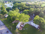 Aerial view of the park at Mark Twain Lake Jellystone Park - thumbnail