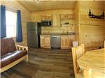 The inside of the rental cabin at CAMELOT CAMPGROUND QUAD CITIES - thumbnail