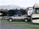 A row of gravel RV sites at INDIAN CREEK RV PARK & CAMPGROUND - thumbnail