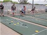 View larger image of A group of people playing shuffleboard at WINTER RANCH RV RESORT image #6