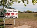 View larger image of The sign to the golf course at WINTER RANCH RV RESORT image #9