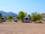 Trailers in sites at BIG BEND STATION INN & RV RANCH - thumbnail