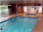 View larger image of Indoor pool and hot tub at BURNABY CARIBOO RV PARK image #2