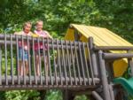 Two girls in the playground at RENFRO VALLEY KOA HOLIDAY - thumbnail