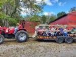 Families on tractor/wagon ride in fall at RENFRO VALLEY KOA HOLIDAY - thumbnail