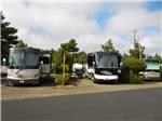 View larger image of A row of motorhomes in RV sites at WOAHINK LAKE RV RESORT image #2
