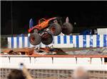 View larger image of A monster truck midair at FAIRPLEX RV PARK image #5