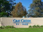 Park sign at OAK CREEK RV RESORT - thumbnail