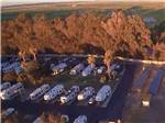 An aerial view of the back in RV sites at DUCK ISLAND RV PARK & FISHING RESORT - thumbnail