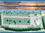 A map of the campground at DUCK ISLAND RV PARK & FISHING RESORT - thumbnail