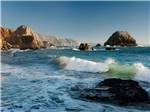 View larger image of Waves crashing on the shore at OLEMA CAMPGROUND image #3