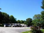 Parked trailers at site Basswood Resort - thumbnail