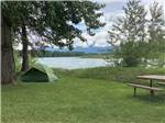 View larger image of A green tent next to the river at SPRUCE PARK ON THE RIVER image #9