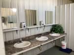 Three sinks in the restroom - thumbnail