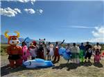 Group of people in inflatables - thumbnail
