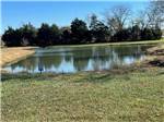 A view of the pond with a no swimming sign at HICKORY RIDGE CAMPGROUND - thumbnail