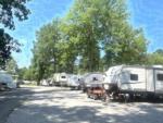 Parked trailer's at site Indian Point Campground - thumbnail