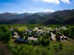 Aerial view of the park and mountains at Rivers Edge Resort at Heber Valley - thumbnail