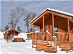 View larger image of The rustic rental cabins in the snow at CHERRY HILL PARK image #10