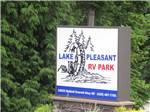 View larger image of Sign at entrance to RV park at LAKE PLEASANT RV PARK image #9