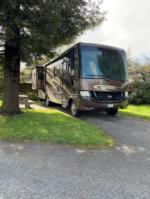 RV in gravel site at Mad River Rapids RV Park - thumbnail