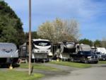 Parked trailer at site Mad River Rapids RV Park - thumbnail