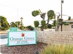 View larger image of The front entrance sign at ORANGE GROVE RV PARK image #2
