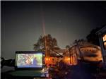 A large outdoor projected movie at LUNDEEN'S LANDING - thumbnail