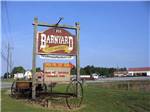 The large front entrance sign at Barnyard RV Park - thumbnail