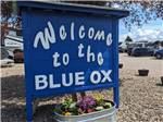 Welcome to the Blue Ox signage at Blue Ox RV Park - thumbnail