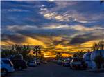 Sunset at the resort at TWENTYNINE PALMS RESORT RV PARK AND COTTAGES - thumbnail