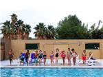 Kids ready to jump in the pool at TWENTYNINE PALMS RESORT RV PARK AND COTTAGES - thumbnail