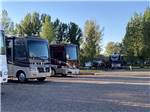 View larger image of A row of gravel RV sites at RIVERSIDE RV PARK image #2