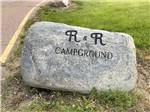 A rock with the campground name on it at R & R Campground & RV Park - thumbnail