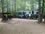 Parked RV at site Hidden Lakes Family Campground - thumbnail