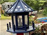 Patriotic wooden light post at YORK BEACH CAMPER PARK - thumbnail