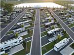 Aerial view of rows of neat RV sites at ST AUGUSTINE RV RESORT - thumbnail