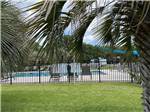 The fenced in swimming pool at OAK PLANTATION CAMPGROUND - thumbnail