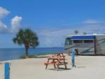An RV parked by the beach - thumbnail