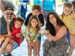 A family at a foam party - thumbnail