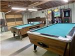 View larger image of A couple of pool tables and arcade games at TWO LAKES CAMPING AREA image #8