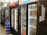 The drink refrigerators in the general store at LAKE BLUFF CAMPGROUND - thumbnail