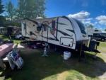 Trailer parked at site Sheridan Lake Resort - thumbnail