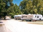 Parked trailers at site Arrowhead Point RV Park & Campground - thumbnail