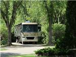 Motorhome camping in back-in site at GORDON HOWE CAMPGROUND - thumbnail