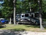 Parked RV at site Hickory Haven Campground - thumbnail